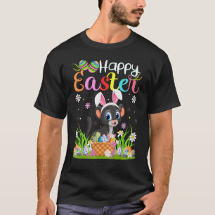Panther Bunny Egg Hunting  Panther Happy Easter T-Shirt