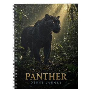 Panther Dense Jungle Wildlife ANIMAL Notebook