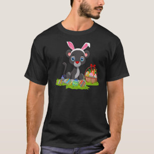 Panther Easter Egg Hunting Bunny Panther Easter Su T-Shirt