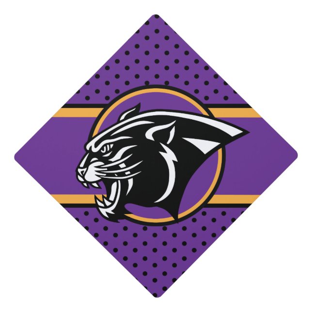 Panther Graduation Cap Topper (Front)