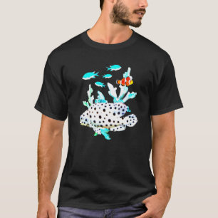 Panther Grouper Clown Fish Saltwater Tropical Aqua T-Shirt