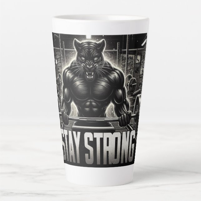 Panther Gym Latte Mug (Front)