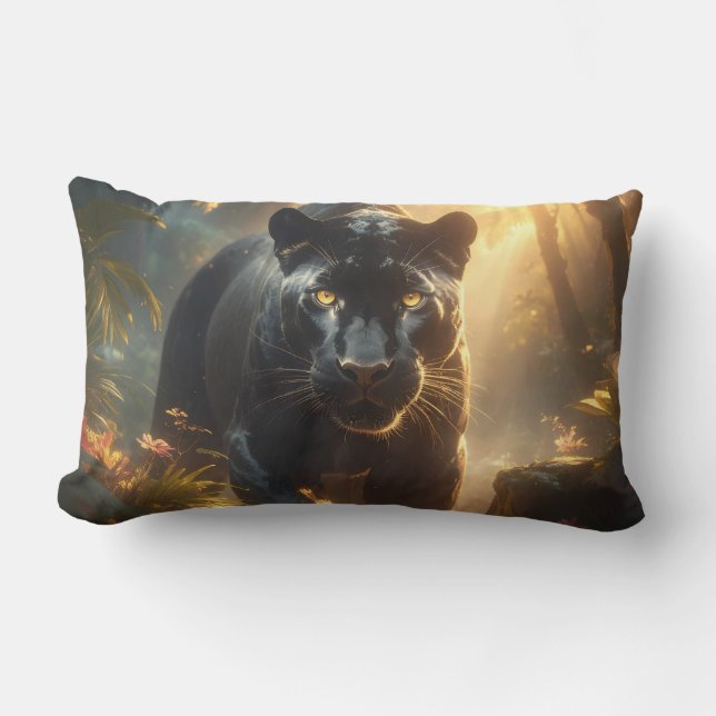 Panther Lumbar Pillow (Front)