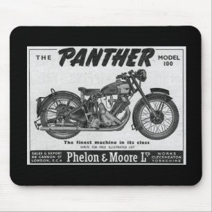 panther motorcycle advert mouse pad