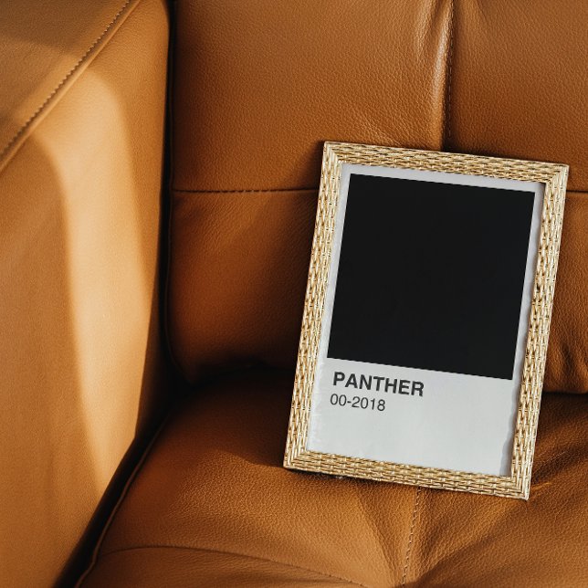 Panther Movie Black - White Border Poster (Creator Uploaded)