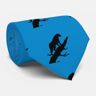 Panther On Limb Any Colour Necktie