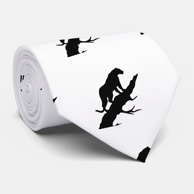 Panther On Limb Any Colour Necktie (Rolled)