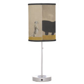 Panther On the Prowl Table Lamp (Back)