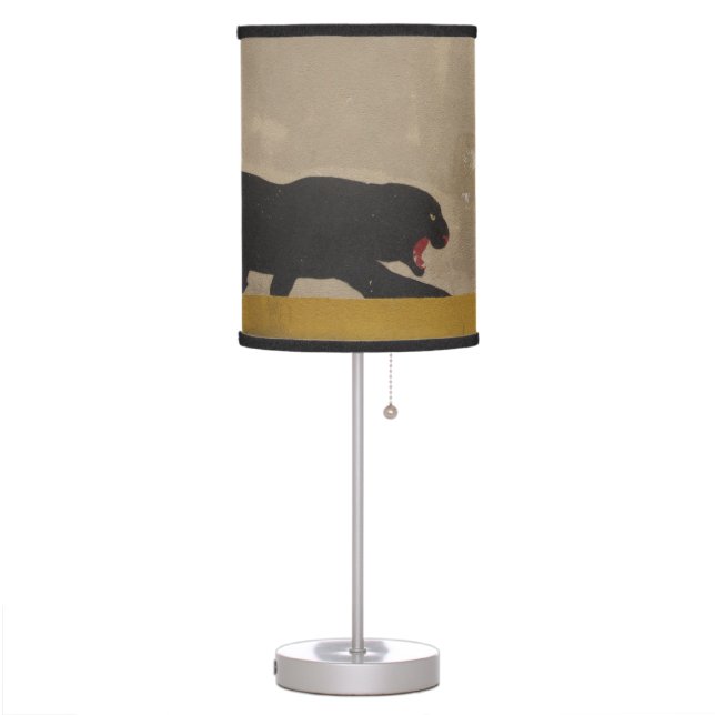 Panther On the Prowl Table Lamp (Left)