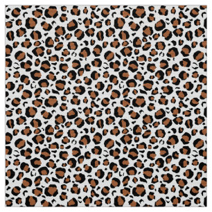 Panther print on white fabric