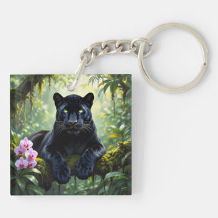 Panthère noire dans la jungle