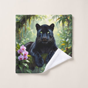 Panthère noire dans la jungle