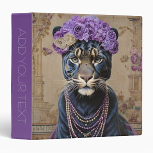 Panther's Floral Binder