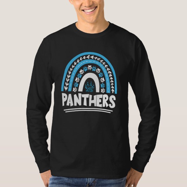 Panthers Rainbow Teacher T-Shirt (Front)