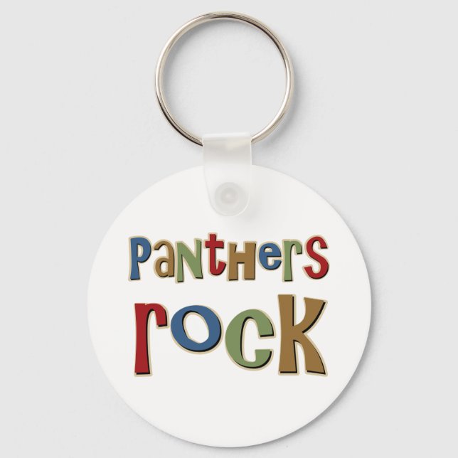 Panthers Rock Keychain (Front)