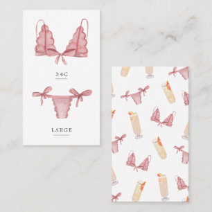 Panties & Palomas Lingerie Size Insert