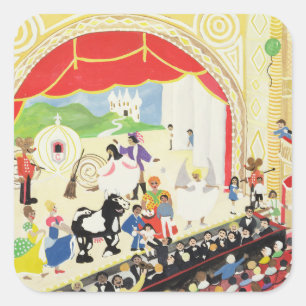 Pantomime Square Sticker