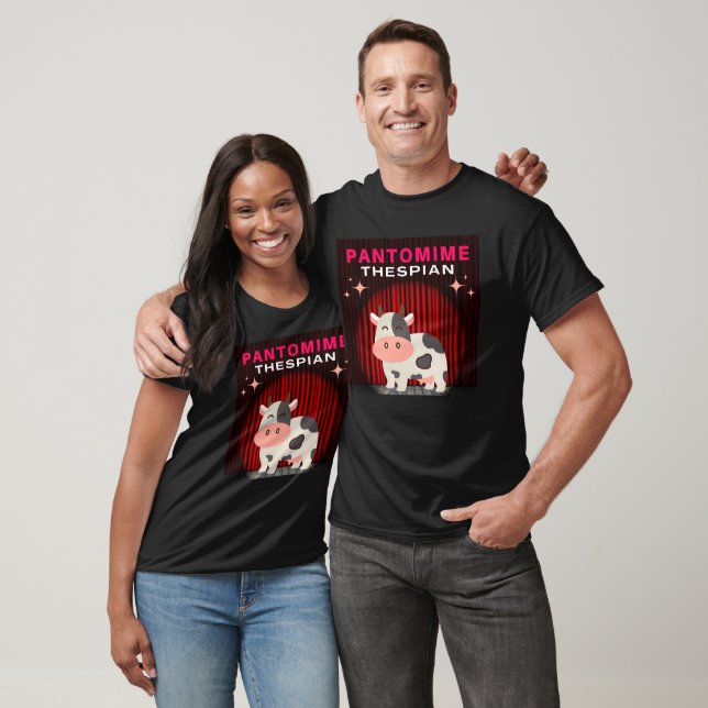 Pantomime Thespian Cow from Jack and the Beanstalk T-Shirt (Unisex)
