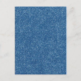 PANTONE Classic Blue with faux Glitter Postcard