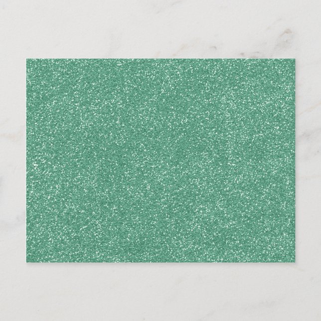 PANTONE Lucite Green with faux Glitter Postcard (Front)