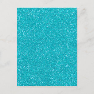 PANTONE Scuba Blue with fine Glitter Postcard