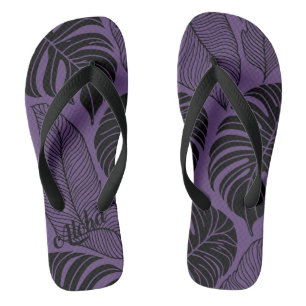 Pantoufles d'impression Aloha - tongs