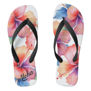 Pantoufles d'impression Aloha - tongs