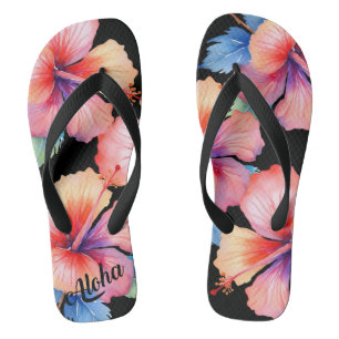 Pantoufles d'impression Aloha - tongs