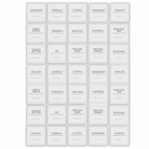 Pantry Labels Stickers