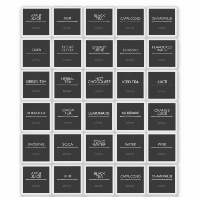 Pantry Labels Stickers (Front)