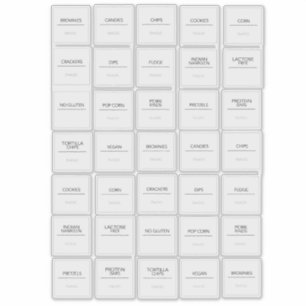 Pantry Labels Stickers