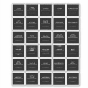Pantry Labels Stickers