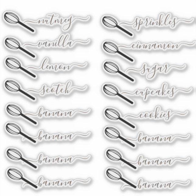 Pantry Organization Bakery Baking Canister Jar (Front)