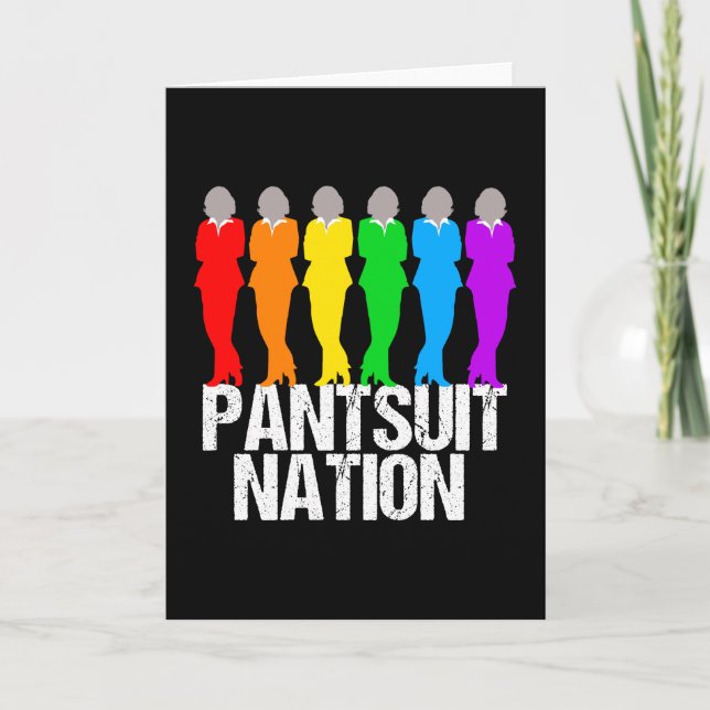 Pantsuit Nation Rainbow Women Card (Front)
