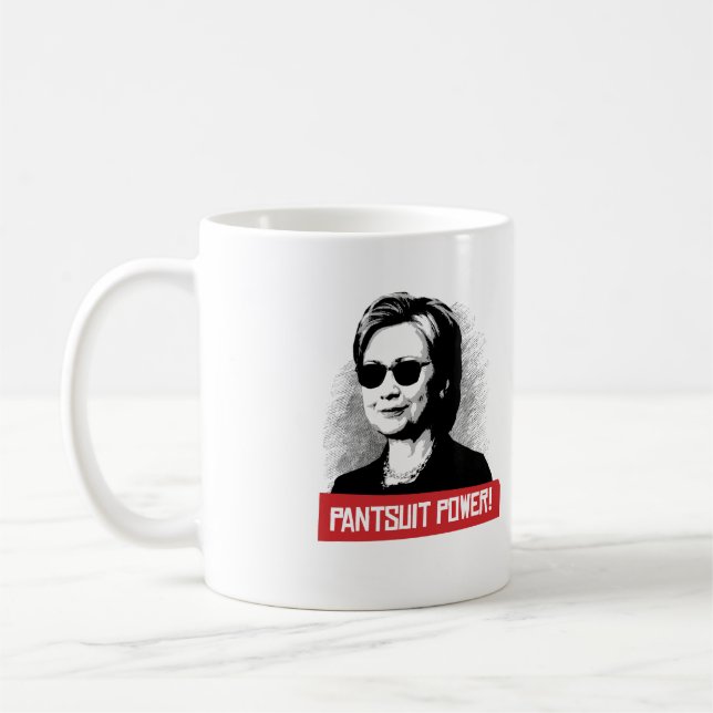 Pantsuit Power -- Presidential Election 2016 - Coffee Mug (Left)