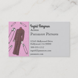 Pantsuits and Safety Pins Business Card