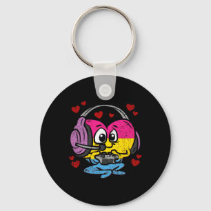 Panual Heart Pride Lgbt-q Retro Gaming Video-game Keychain