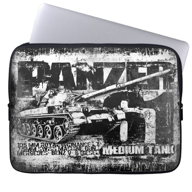 Panzer 61 Laptop Computer Sleeves (Front)