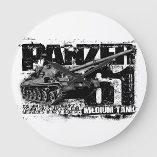 Panzer 61 Round (Large) Wall Clock