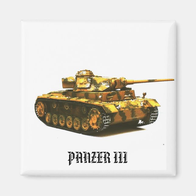 PANZER III Tank Magnet  Collection #4 (Front)