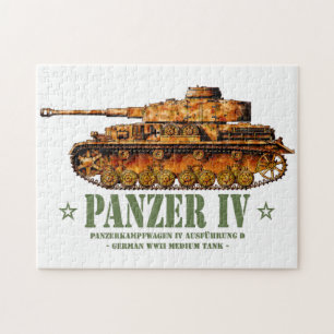 Panzer IV D World War Two German Medium Tank WWII Jigsaw Puzzle