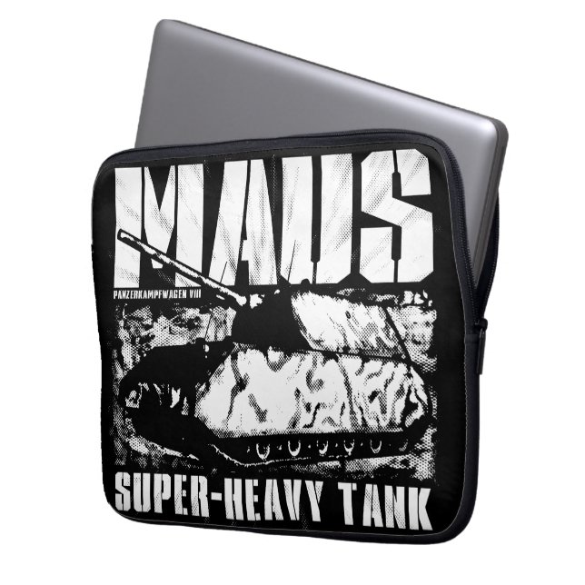 Panzer VIII Maus Neoprene Laptop Sleeve 13 inch (Front Left)