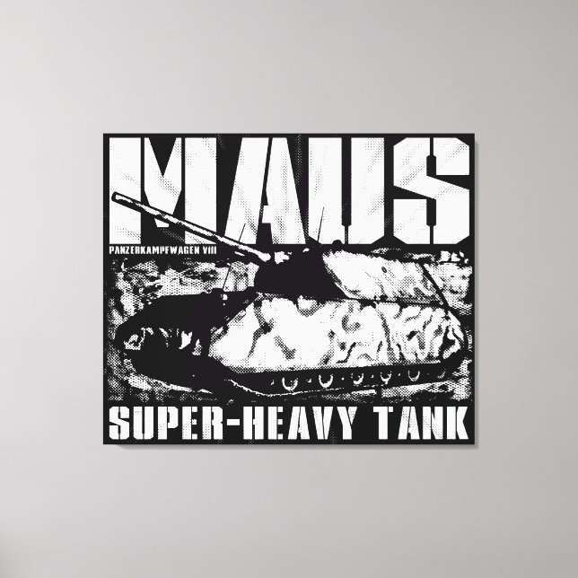 Panzer VIII Maus Stretched Canvas Print (Front)