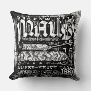 Panzer VIII Maus Throw Pillow
