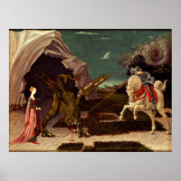 PAOLO UCCELLO - Saint George and the dragon 1470