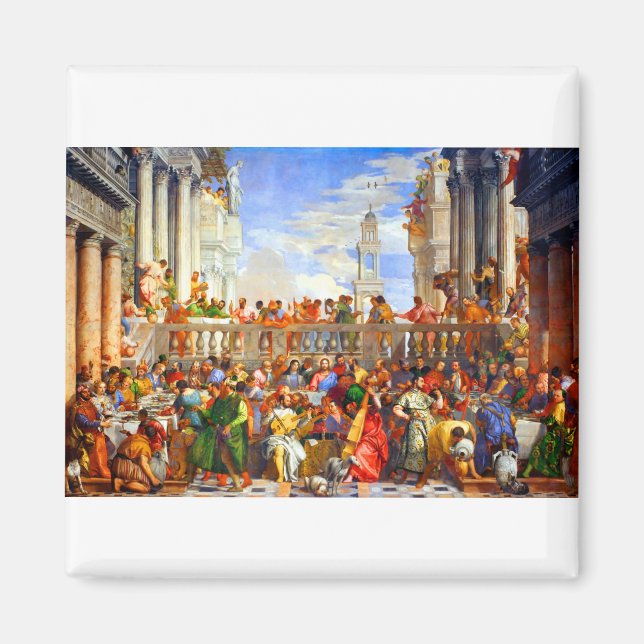 Paolo Veronese Wedding at Cana Magnet (Front)