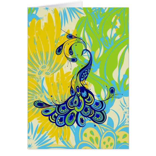 paon à fleurs (Devant)