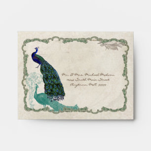 Paon vintage 5 - le mariage assorti enveloppe A2