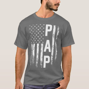 Pap Gift America Flag Gift For Men Father's Day T- T-Shirt