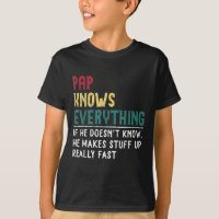 Pap knows everything Father's Day gift for Grandpa